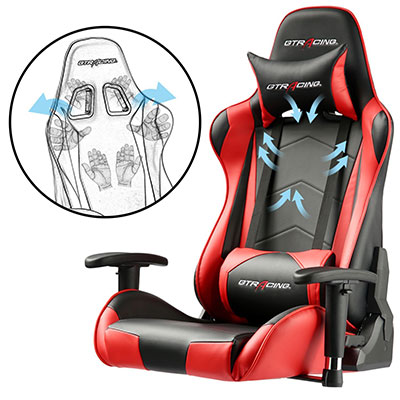 GTRACING-Gaming-Office-Chair-backrest-support