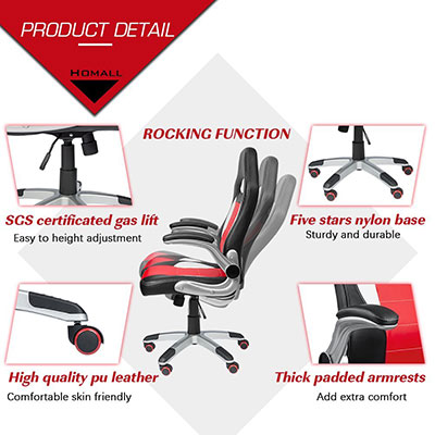 Homall-Ergonomic-Gaming-Chair---features