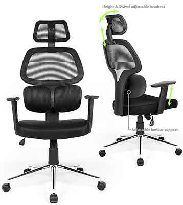 6 Top Pick Office Chairs With Neck Support In 2018 Officechairist Com