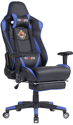 2-Ficmax-Swivel-Gaming-Chair-Ergonomic-Racing-Style-PU-Leather-Office-Chair