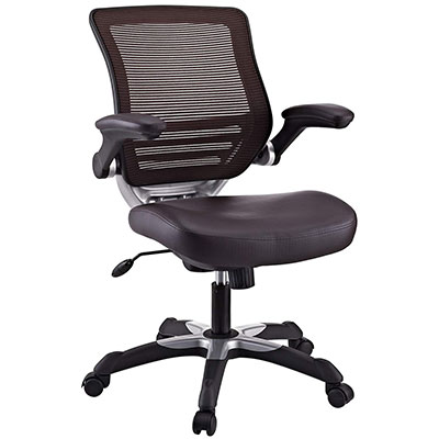 Modway-Edge-Mesh-Back-and-Brown-Vinyl-Seat-Office-Chair