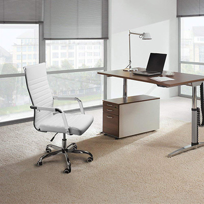 Furmax-Ribbed-High-Back-Office-Chair-at-the-office