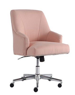 2-Serta-Style-Leighton-Home-Office-Chair,-Twill-Fabric,-Blush-Pink