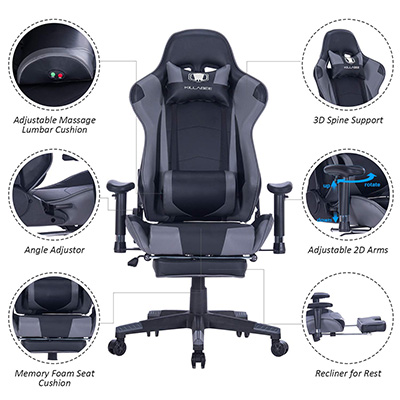 KILLABEE-Big-and-Tall-Gaming-Chair-&-Office-Chair-features