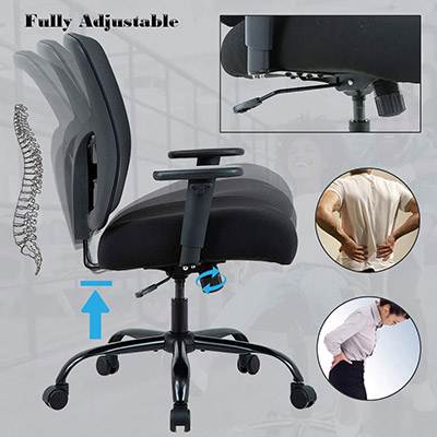 BestMassage-Big-and-Tall-Office-Chair-adjustments