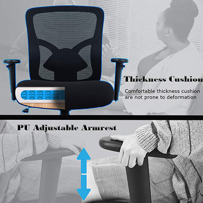 BestMassage-Big-and-Tall-Office-Chair-thick-cushion