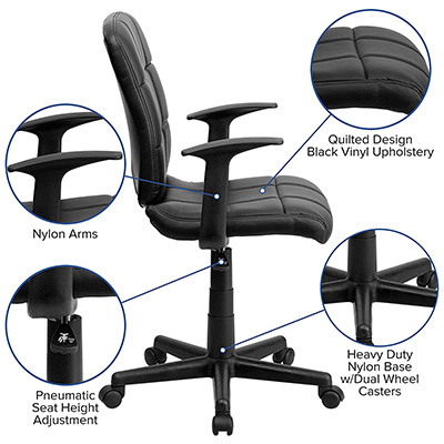 Flash-Furniture-Mid-Back-Task-Chair-with-Arms-features
