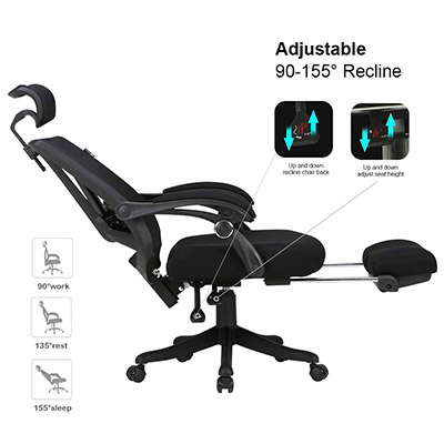 Hbada-Reclining-Office-Desk-Chair-adjustments