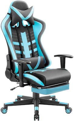 10-Homall Ergonomic High-Back Racing Chair with Footrest