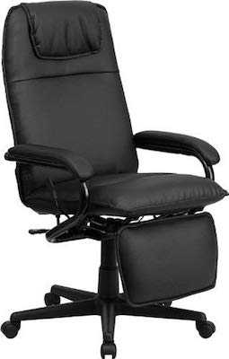 7-Flash Furniture High Back Black Leather Executive Reclining Ergonomic Swivel Office Chair with Arms