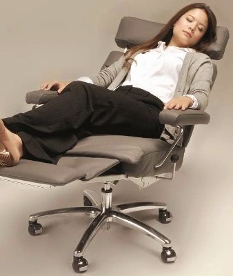 napping office chair - support for arms
