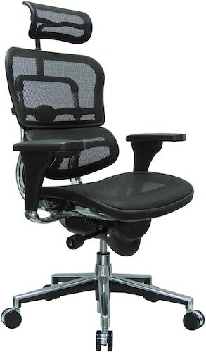 7-Ergohuman High Back Swivel Chair with Headrest
