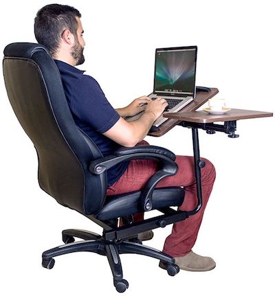Recliner Office Chair With A Laptop Stand 1 